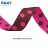 Cinta de tela de doble cara con puntos de color a juego para sombreros, lazos, cajas de regalo, accesorios de embalaje, cintas para hornear