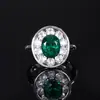 2024 nueva joyería Huabi cobre chapado en oro retro simulación verde color nano huevo de tesoro con forma de traje 8*10-6*8