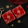 Sobre Rojo de Boda para Propuesta de Matrimonio, Sobre Rojo Estilo Nuevo para Banquete de Compromiso, Sobre Rojo Personalizado de Alta Gama con Palabras Felices para Regalos de Boda