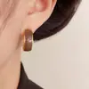 Brincos de Pérola em Forma de C com Gotejamento de Óleo, Luxo Leve, Simples e Versáteis para Mulheres, Brincos com Design Elegante e Único para Atacado