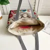 Comercio Exterior Nuevo Estilo Étnico Bolso de Lona Bordado Bolso de Hombro de Tela de Arena Mochila Casual Transfronteriza para Mujer Bordado Dorado