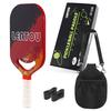 Raquete de Pickleball T700 com Quadro Prensado a Quente Sem Limites Fibra de Carbono Fosca Prensada a Quente Peça Única Raquete de Pickleball