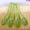 Cuchara de Imitación de Jade Verde, Cuchara Pequeña para Arroz, Cuchara de Melamina Imitación Porcelana, Cuchara Verde, Cuchara de Comida Rápida