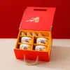 Juego de vajilla de cerámica creativa de alta calidad, platos, caja de regalo, actividades de inauguración de empresa, venderán pequeños regalos