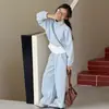 Conjunto de Sudadera para Niñas Primavera y Otoño 2026 Nueva Moda Estilo Coreano Sudadera con Media Cremallera y Pantalones Deportivos para Niños Mayores Moderno