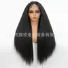 Peluca de Encaje Frontal Cabello Rizado 13*6 Cabello Humano Realista Negro Ola Grande Encaje Futura Peluca para Mujeres Cobertura Completa de la Cabeza