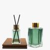 40ml90ml120ml150ml parafuso transparente retangular aromaterapia garrafa quadrada vidro aromaterapia garrafa vazia rattan
