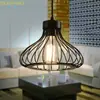 Loft Americano Industrial Jaula de Pájaros Candelabro Creativo Bar Cafetería Restaurante Hierro Aerodinámico Personalizado Candelabro