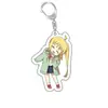 Colgante del anime "Bocchi the Rock!"Presentando a Bocchi-chan y Nika Nika, con expresiones geniales, adecuado para mochilas y como un llavero exquisito"