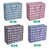 Bolsas de Mudanza Extra Grandes Impermeables Espesadas Bolsas para Empacar Equipaje Bolsas de Almacenamiento para Edredones Bolsas Tejidas de Piel de Serpiente con Cremallera de Mano