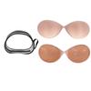 Escova de mão cola Wrap Round Cup Buckle Peito Sticker Feminino pequeno peito sem alças invisível Underwear especial Push-Up Sutiã para vestido de noiva