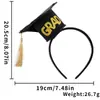 Diadema Ceremonia de Graduación Fiesta Decoración Recuerdo Fotográfico Accesorio para el Cabello Borla Letra Tridimensional Diadema Temporada de Graduación