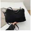 Bolsa Tote Grande de Moda Casual Tendência para Mulheres, Nova Coleção Outono/Inverno 2025 Vintage de Ombro Transversal de Pelúcia para Mulheres