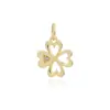 Cuentas Originales de Alta Venta en Cobre Blanco y Color Dorado, Flor de Magnolia, Trébol de Cuatro Hojas, Piezas para Ensartar de Robot, Accesorios para Ensartar DIY