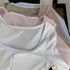 5192 # Camiseta de Encaje Cuadrado de Manga Larga Dulce y Picante para Mujer Aspecto Adelgazante con Copas Camiseta Básica Cepillada de Cachemira