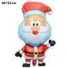 Balões de Folha de Alumínio em Formato de Desenho Animado de Natal Papai Noel Boneco de Neve Decorações de Feliz Natal Suprimentos para Decoração de Véspera de Natal