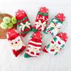 Calcetines de Navidad para adultos de terciopelo medio para ancianos de alce, calcetines de otoño e invierno para mujer, calcetines gruesos de toalla de terciopelo coral, calcetines transfronterizos