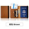 Funda Protectora de Pasaporte con Correa y Ranuras para Múltiples Tarjetas Transfronteriza Portapasaporte de Cuero Engrosado PU Se Puede Personalizar con Logo Bolso de Pasaporte de Cuero