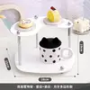 Nova Mesa de Sobremesas Branca Prateleira Madeira Acrílico Branco Suporte de Exibição Mesa Decoração Conjunto de Dez Peças