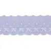Patrón de Lazo Decoración de Encaje Soluble en Agua Goma para el Cabello Joyería Encaje de Algodón Puro Accesorios de Encaje 7cm de Ancho Blanco