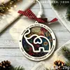 Novedad transfronteriza mejor regalo de inauguración de casa adornos colgantes de madera decoración del hogar decoraciones rojas para árbol de Navidad regalo