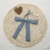 Gravata borboleta pequena com alça longa e cabeça caída, deprimida, brilhante, feminina, estudante, gola, flor, laço macio, cor sólida, uniforme JK, item pequeno