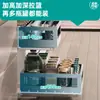 Cesta extraíble para condimentos Baihan Gabinete de cocina Acero inoxidable 304 Cajón de doble capa tipo cesta para recipientes de especias Estante de almacenamiento para platos