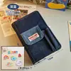 Cuaderno A6 de mezclilla vintage con cubierta DIY con bolsillo portabolígrafos multifuncional, diario de viaje en blanco