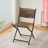 Silla tejida de ratán para el hogar silla de ratán tejida taburete respaldo de silla individual silla de comedor para bebé taburete bajo silla taburete pequeño de ratán silla con respaldo
