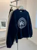 Nueva Sudadera Informal Corta de Cuello Redondo Holgada para Mujer, Estilo Coreano Simple con Estampado de Letras, Versátil, Estilo Extranjero, Otoño e Invierno