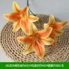 Flores Artificiales Flor Naranja Materiales Boda Salón de Bodas Decoración del Hogar Rosas Artificiales Flores Falsas Flores de Plástico Venta al por Mayor