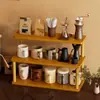 Prateleira Simples de Armazenamento para Mesa, Porta-Copos de Mesa, Prateleira de Exibição para Xícaras de Chá e Conjuntos de Chá, Prateleira de Armazenamento Multicamadas para Bancada