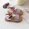 Zapatos Casuales de Verano 2026 Estilo Europeo y Americano Transfronterizo con Pedrería Sandalias Sencillas de Verano para Niñas con Hebilla Cuadrada