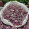 100 gramas de preço cerca de 3-12mm pó roxo de cristal cascalho pó roxo cristal nu pedra de polimento de paisagem do tanque de peixes