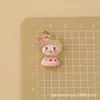 Accesorios de resina de cachorro rosa y gato de dibujos animados para DIY al por mayor, incluyendo pegamento de crema, fundas para teléfono, llaveros y pinzas para el pelo