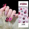 Joias de liga para unhas cor dopamina adesivo estrela de cinco pontas estrela do amor flor diamante acessórios decorações de unhas