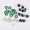 Acessórios Plásticos Transfronteiriços, Olhos de Parafuso Meia-Redondos Coloridos para DIY, Peças Plásticas para Brinquedos de Pelúcia