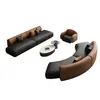 Sofá curvo para oficina, vestíbulo de hotel, recepción, juego de sofás de forma especial para descanso, reuniones de invitados y salón de belleza