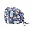 Gorro de Enfermera de Quirófano Transfronterizo con Estampados Lindos, Gorro de Cocina de Algodón Puro para Mujer, Gorro de Doctor de Belleza Bucal para Hombre, Gorro de Quimioterapia