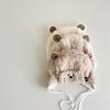 Sombrero de bebé Otoño Sur invierno con forro polar lindo oso piel de cordero orejeras de bebé niños sombrero Lei Feng