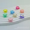 Venda Quente Tiktok Pentagrama Acrílico Multifacetado Pentagrama AB Furo Reto Contas Artesanais DIY Pendente de Carro Corrente de Celular Acessórios