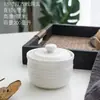 Caneca de Cerâmica à Prova d'Água para Ensopado Diário com Tampa, Caneca para Sopa de Pepino do Mar para Sobremesa, Louça de Porcelana Nova para Hotel, LOGO