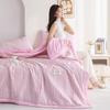 Colcha de verano de soya tipo jacquard tridimensional princesa a cuadros estilo coreano colcha fresca de verano colcha de verano juego de cuatro piezas venta al por mayor de fábrica