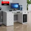 Escritorio de Acero Oficina Escritorio de Computadora Hierro con Cajón con Cerradura Ranura para Hostorio Escritorio de Escritura Doctor Escritorio Financiero