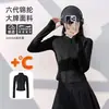 Top de Yoga con Cuello Alto de Terciopelo Plus Alta Elasticidad Ajustado Chaqueta Corta Diaria Casual para Correr Fitness Chaqueta Versátil