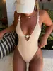 26 Traje de baño Nuevo Estilo para Mujer de una Pieza Triángulo Estilo Hada Oculta Barriga Adelgazante Sexy Estilo Coreano Ins En Stock Al por Mayor