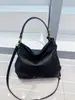 Bolsa Saco de Design de Nicho de Alta Qualidade Couro Bovino de Primeira Camada Estilo Preguiçoso Alça Dupla de Ombro Bolsa de Ombro Transversal Feminina