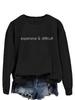 Sudadera Suelta de Manga Larga con Cuello Redondo, Letra 'Amazon Wish', Redonda, Europea y Americana, Cara Cara, Costosa, Difícil