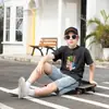 Comercio Exterior Transfronterizo Ropa Infantil Marca de Moda Camiseta Verano Estampada Manga Corta Algodón Lavado Retro Moda Elegante Top