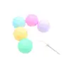 Celebridad de Internet Estilo Ins Decoración de Pastel Cuerda de Globo de Plástico Colorida Bola Redonda Grande de Color Retro Enchufe para Mesa de Postre de Cumpleaños